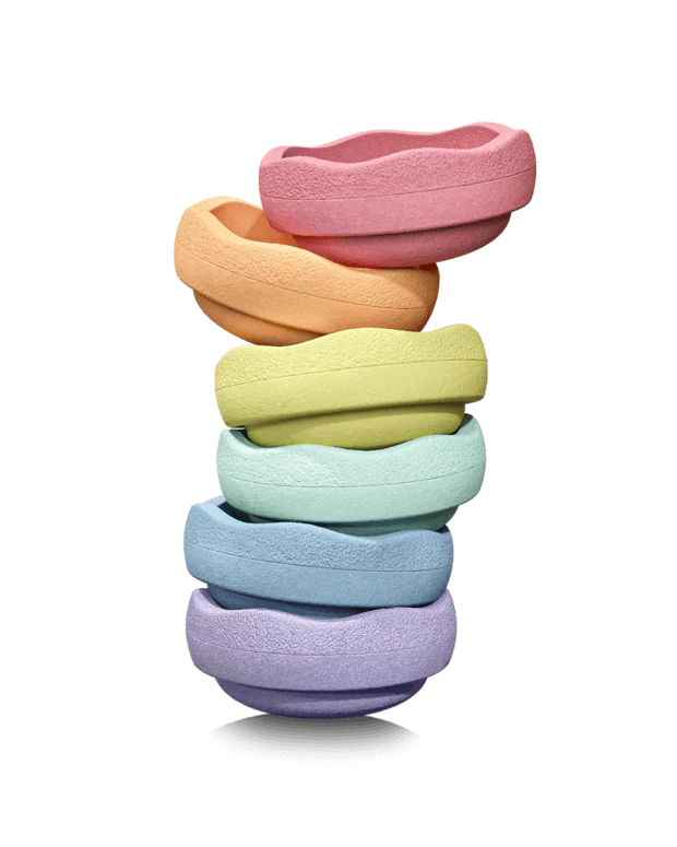 Stapelstein® Original Rainbow 6-Piece Set – Creative Balance & Movement Play Set